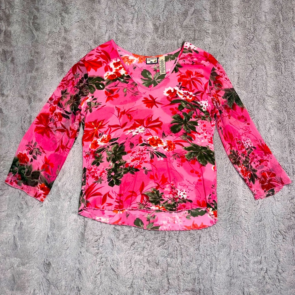 Pink Caribbean Joe Blouse